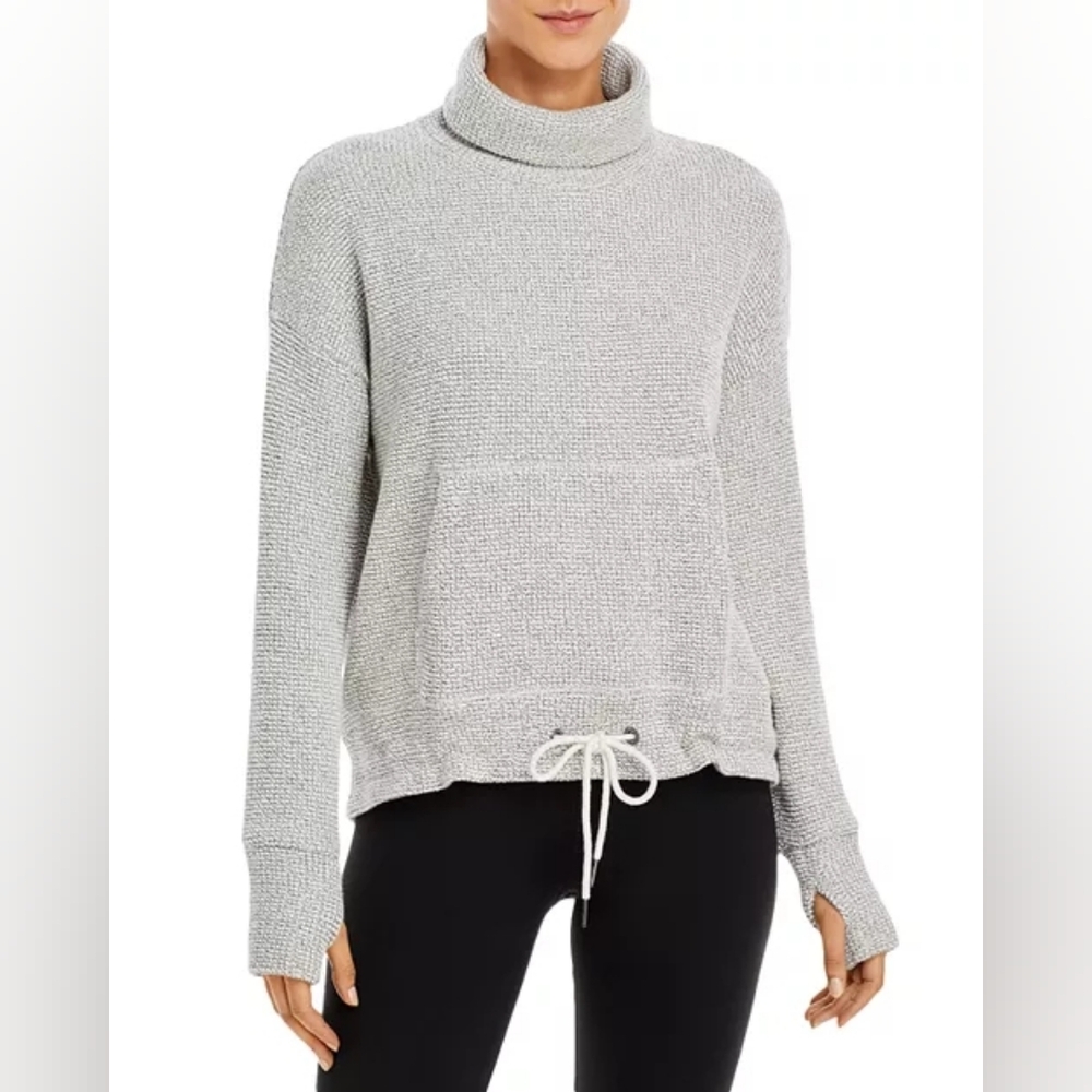 Sweaty Betty Boucle Sweatshirt Funnel Neck Size Medium